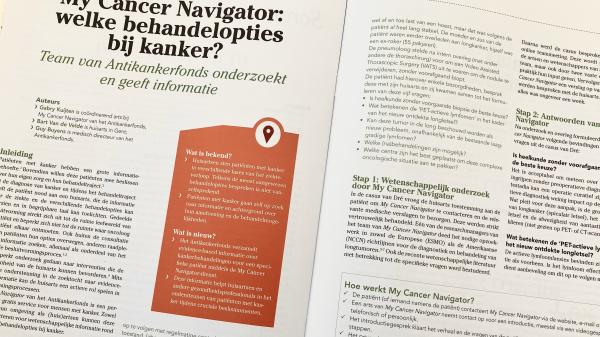 Domus Medica published an article about My Cancer Navigator