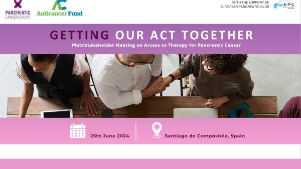 Pancreatic cancer - joint event Anticancer Fund and Pancreatic Cancer Europe