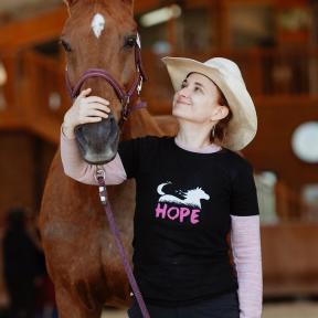 Katell Maguet with horse