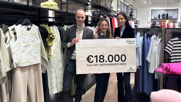 The Fashion Store steunt het Antikankerfonds