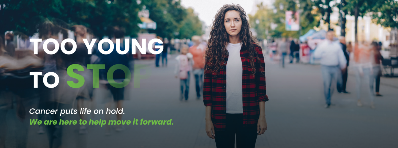 teenager girl walking in the street - campaign Too young to stop