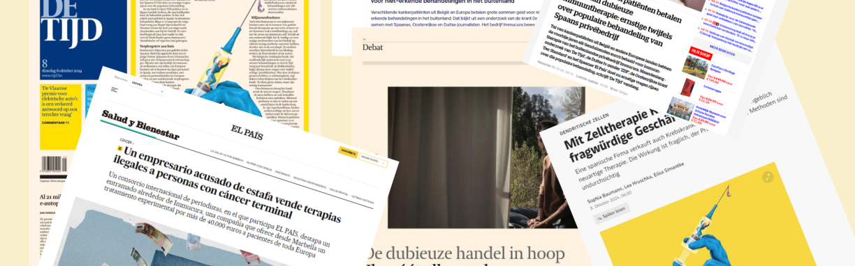 Anticancer Fund and De Tijd expose shady cancer treatments in the media